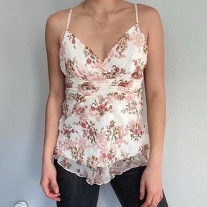 Y2k Boho Floral Cami top